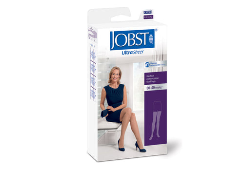 Jobst UltraSheer Closed Toe Thigh High 30-40 mmHg