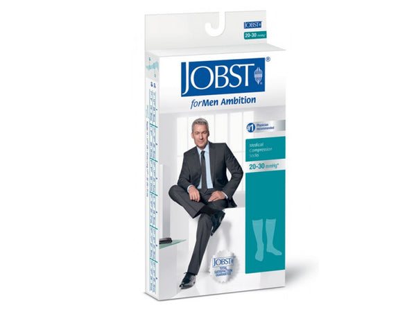 Jobst Men's Ambition Closed Toe Knee High 20-30mmHg