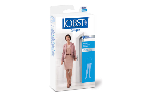 Jobst Opaque Closed Toe Thigh High 15-20 mmHg