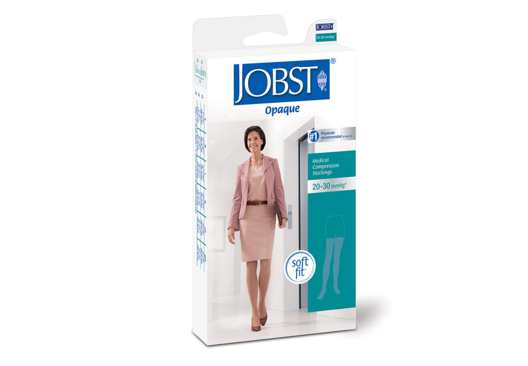 Jobst Opaque Closed Toe Thigh High 20-30 mmHg