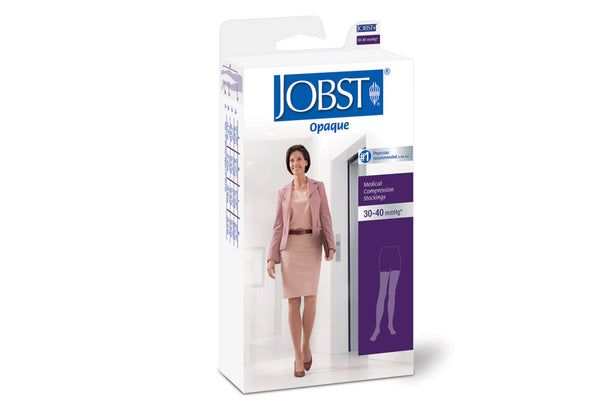 Jobst Opaque Closed Toe Thigh High 30-40 mmHg