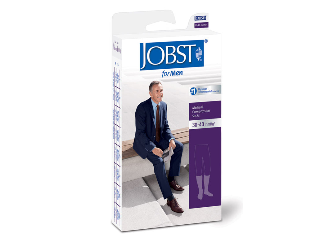 Jobst forMen Casual Closed Toe Knee High 30-40mmHg