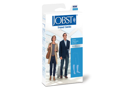Jobst Travel Socks Closed Toe Knee High 15-20 mmHg